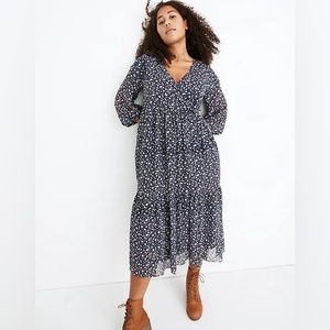 Madewell Tie-Waist Midi Dress